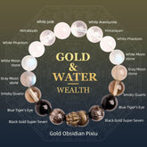 Feng Shui Gold & Water Pixiu Bracelet-Career Breakthrough - Cerapoet